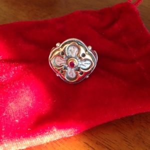 Konstantino Treasures Silver & 18K Gold Ring